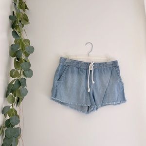 Aerie striped drawstring shorts
